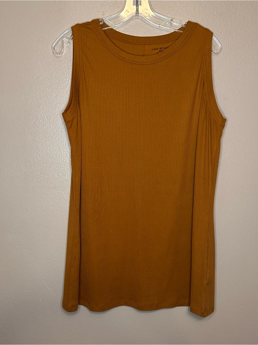 NWOT Lane Bryant Ribbed Tank Top - Mustard Gold